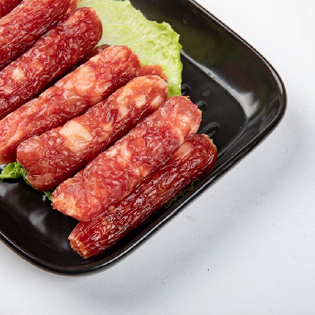 厂家直供珍珠香肠批发 广东风味腊肠腊肉 商用盒装广味猪肉香肠