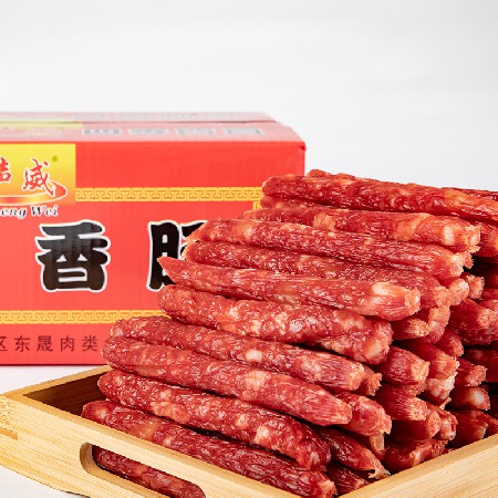 广东特产5kg肥肠猪肉肠 广东腊味农家柴火风味腊肠 广式风味腊肠